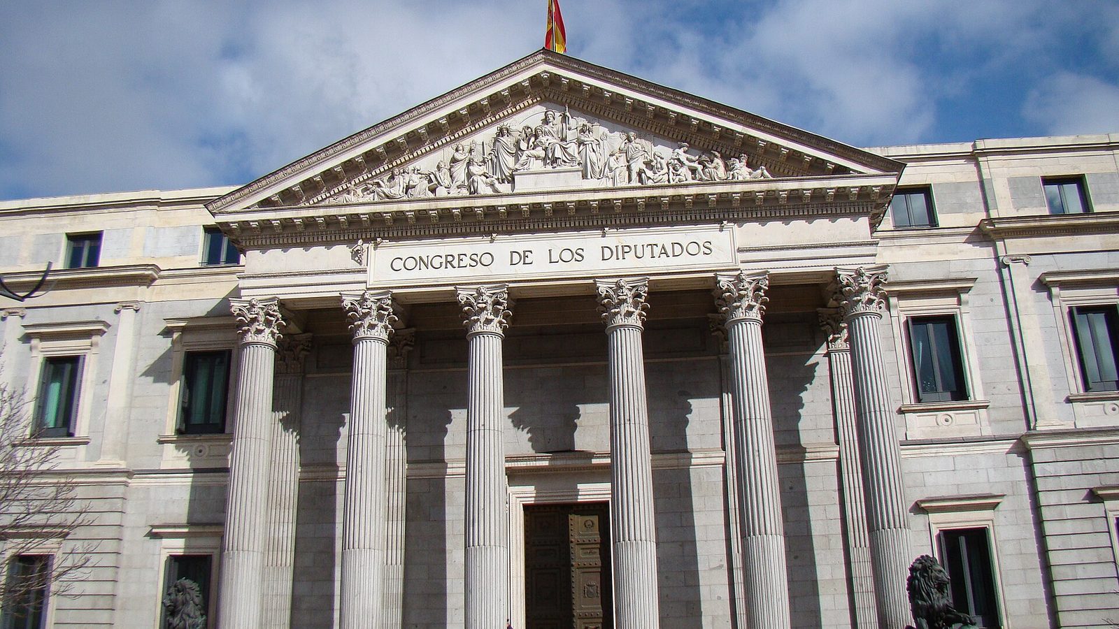 España - Madrid - Palacio de las Cortes - Fachada